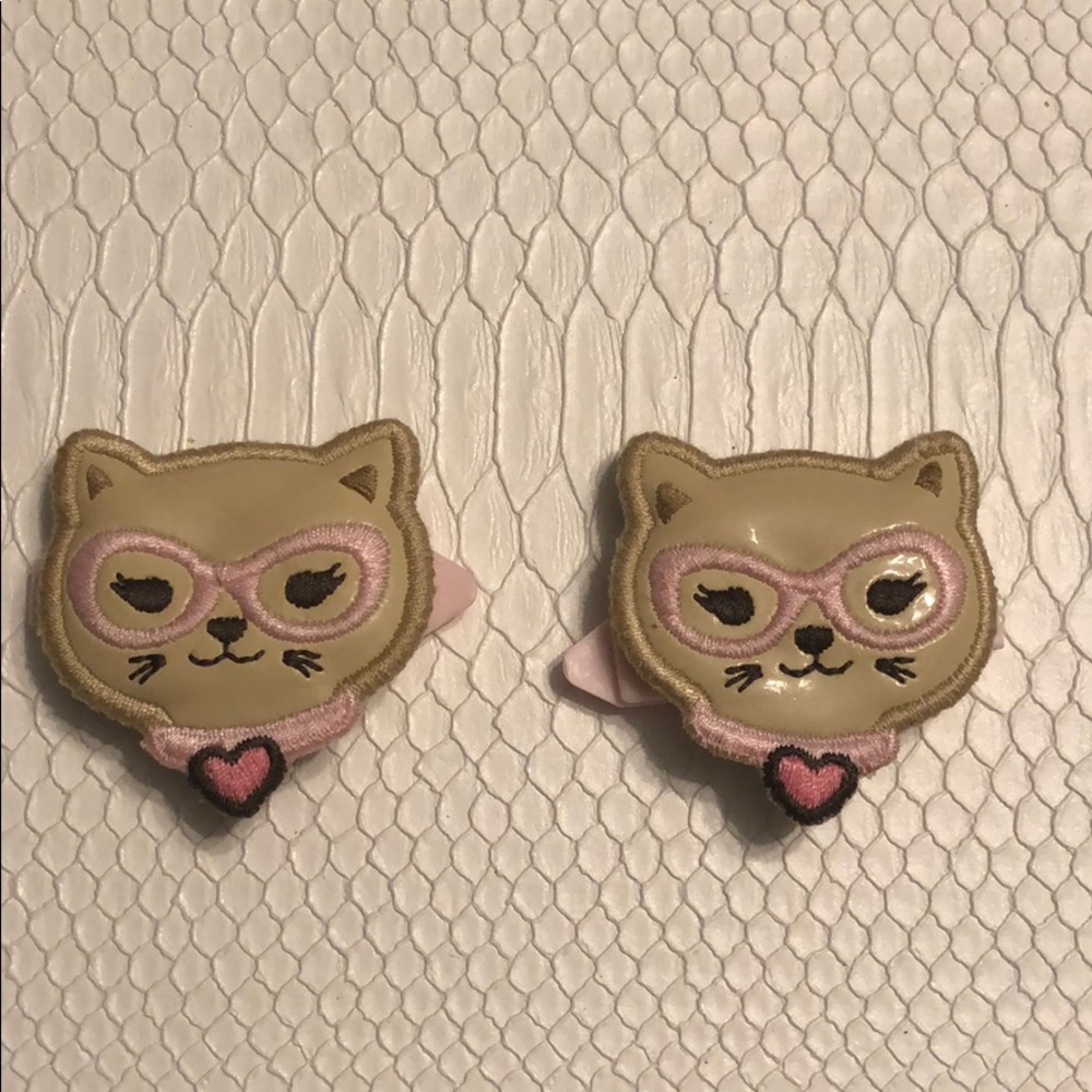 Set of Gymboree Cat Barettes